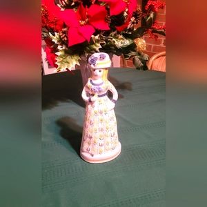 Portugal lady wine liquo decanter or decor. Beautiful unique. Mouthwash bottle.